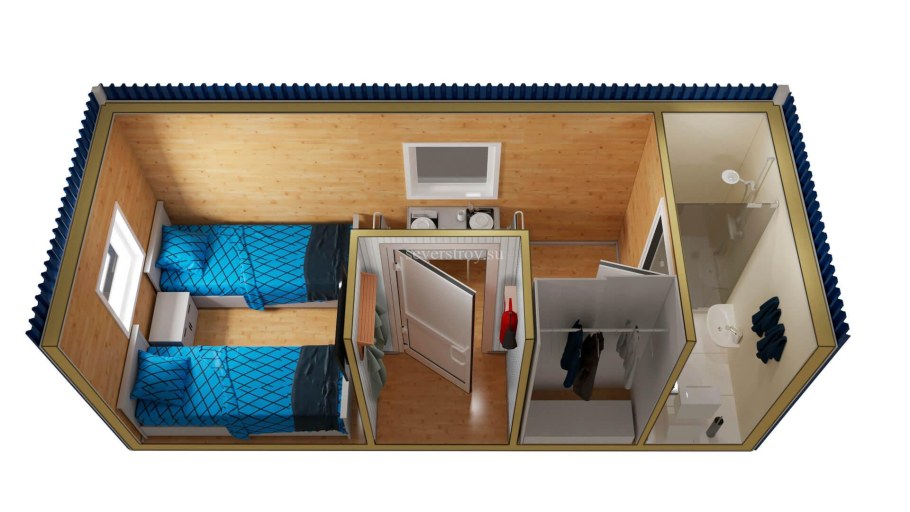 Бытовка 4х6 спецификация