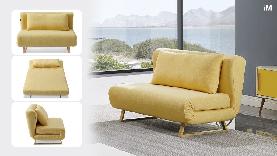 Диван-кровать Doris, желтый