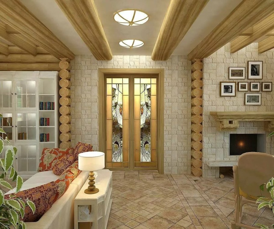 Tikkurila зеленый имитация бруса