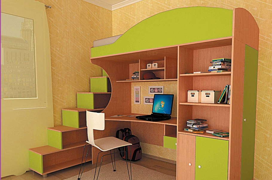 Детский 3д шкафы и столы