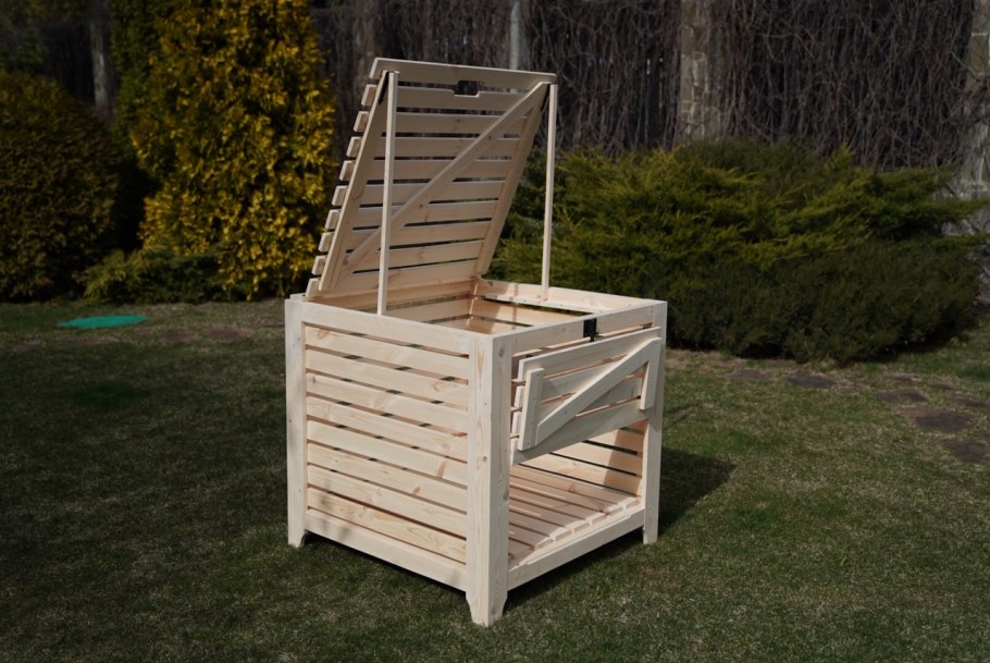 Компостная яма трехсекционная