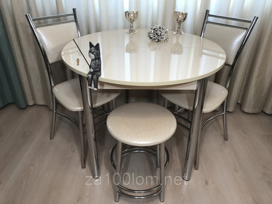 Круглые кухонные столы раздвижные для маленькой кухни