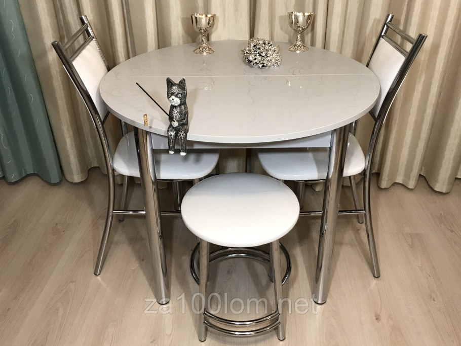 Стол раздвижной круглый Wisti 94 (124)x94