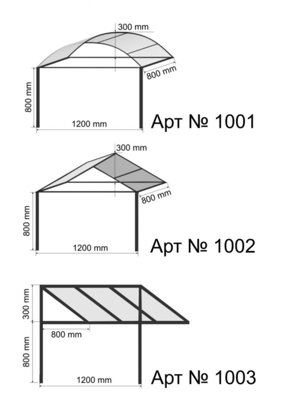Консольный навес "кд-1" чертеж