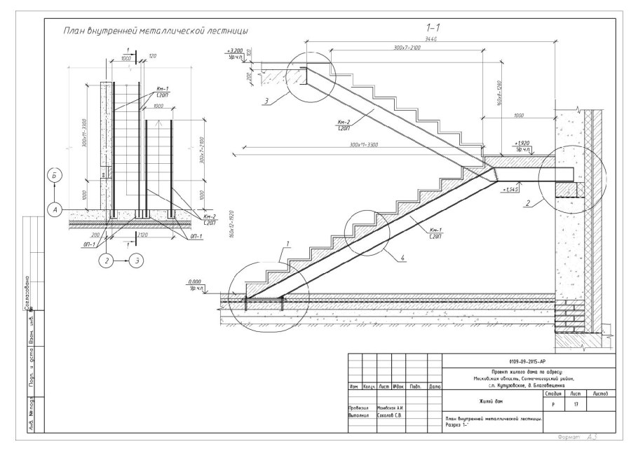 Тени в аксонометрии здания