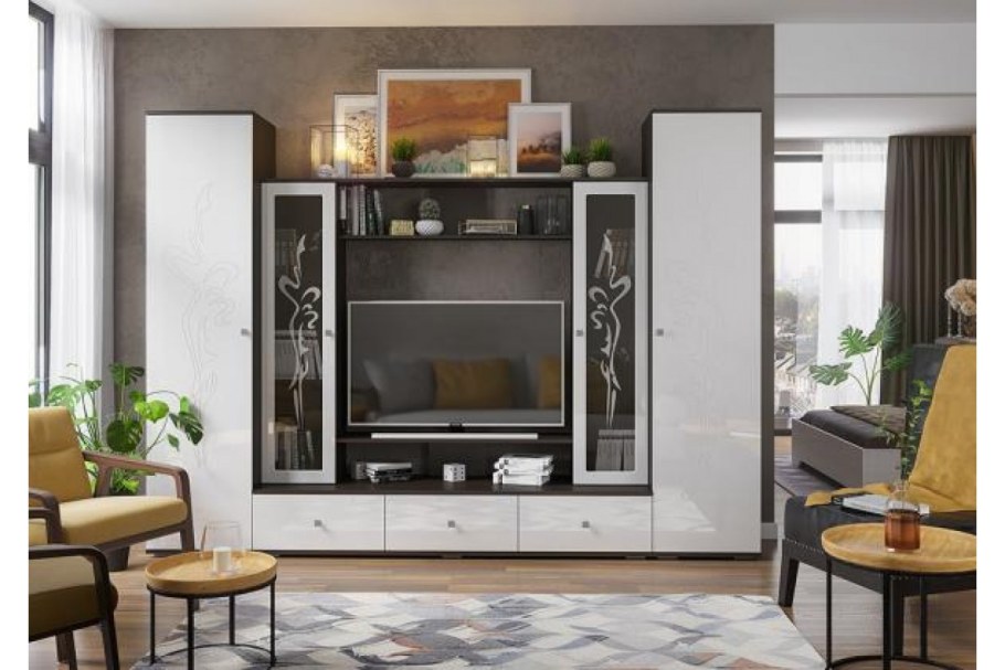 Стенка Оливия Лером беленый дуб