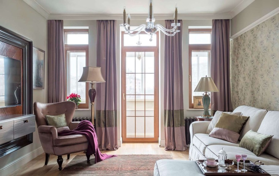 Шторы на угловое окно