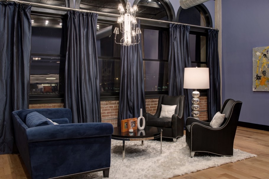 Шторы на арку в коридоре