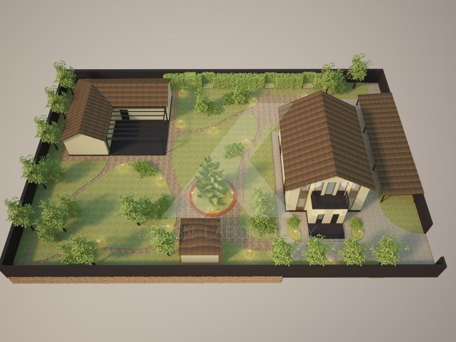 Планировка участка 10 соток 25х40 с домом и баней