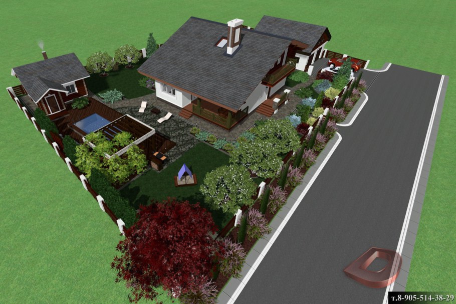 Зонирование дачного участка