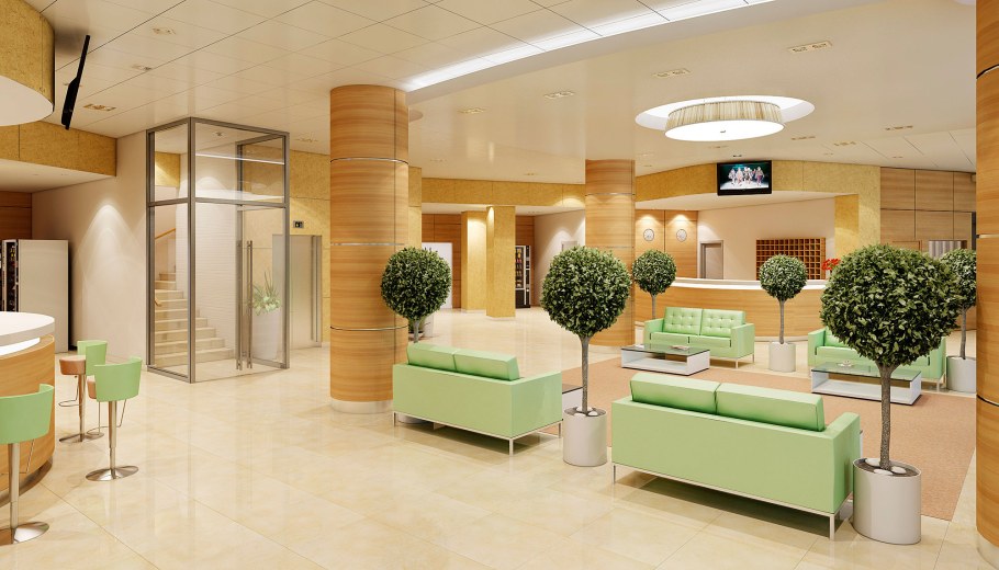 Вестибюль в эко стиле