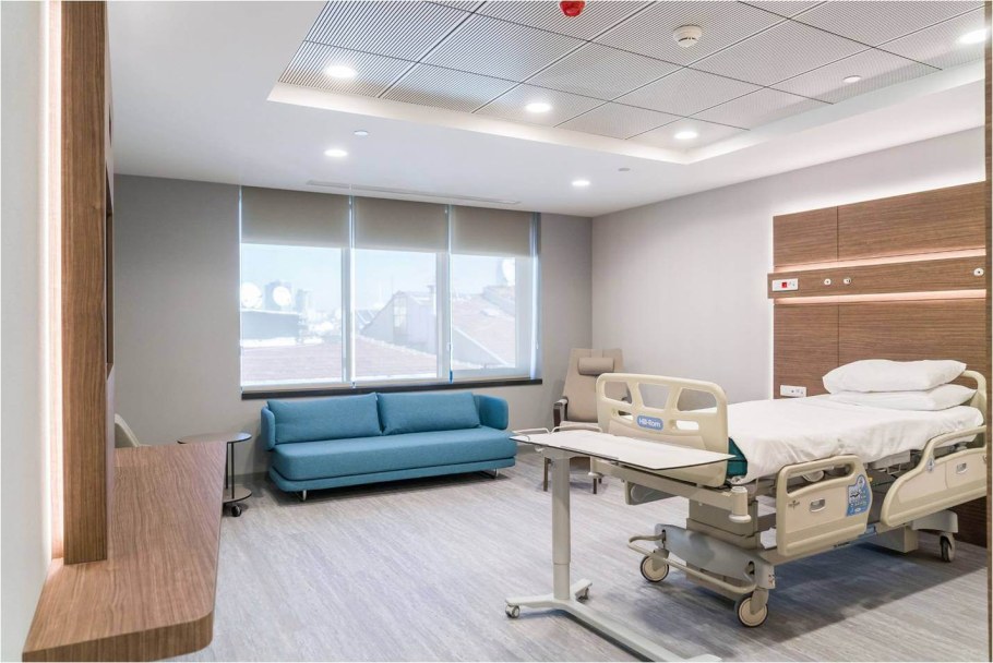 Интерьер палаты в клинике