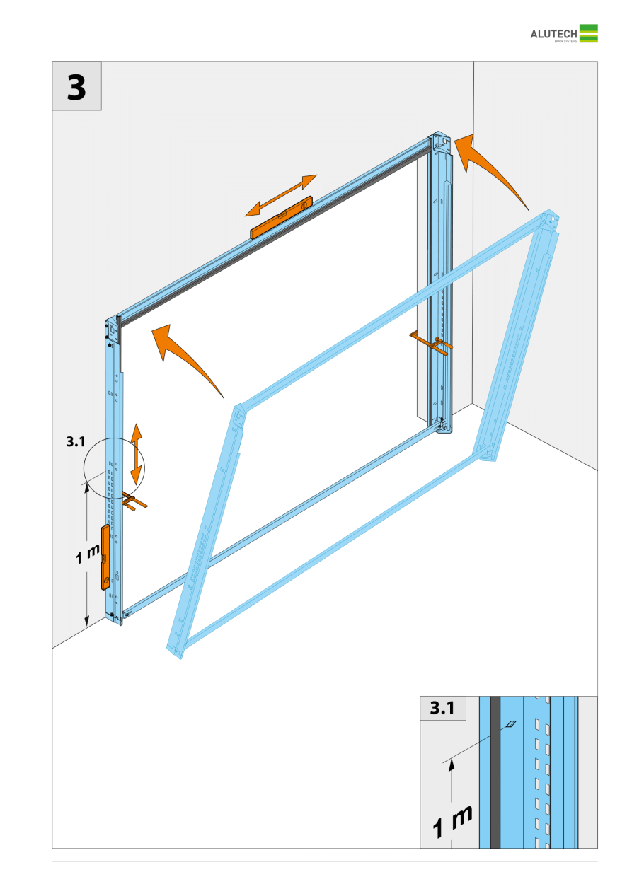 Подъёмно-поворотные ворота z-система чертежи