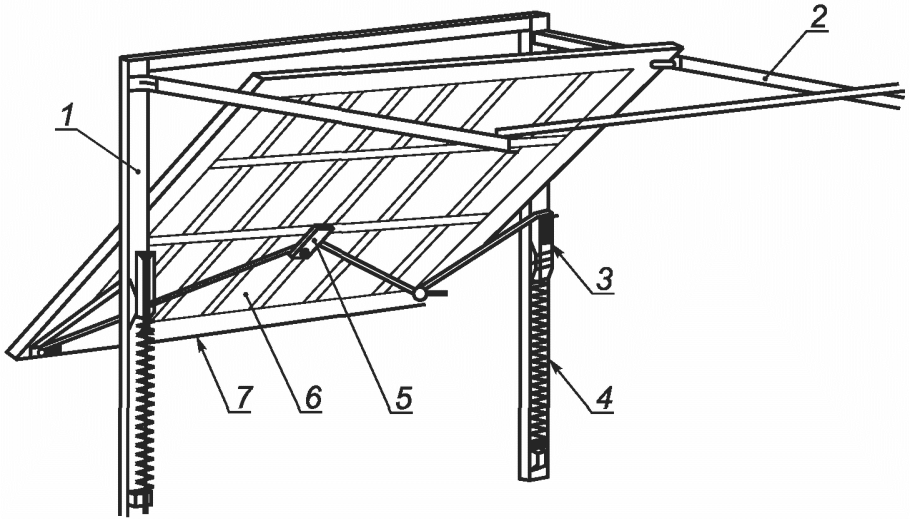 Откатные ворота 3м чертеж
