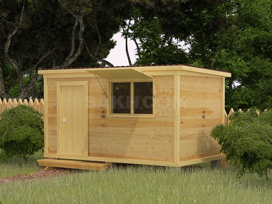 Домик из бытовки