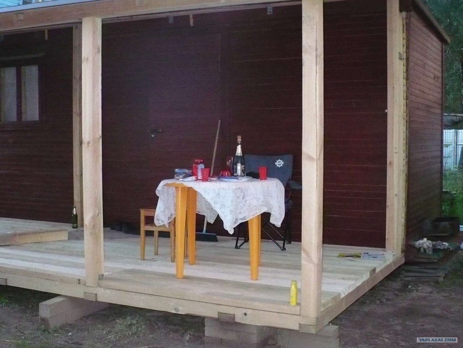 Сарай для дачи из бруса