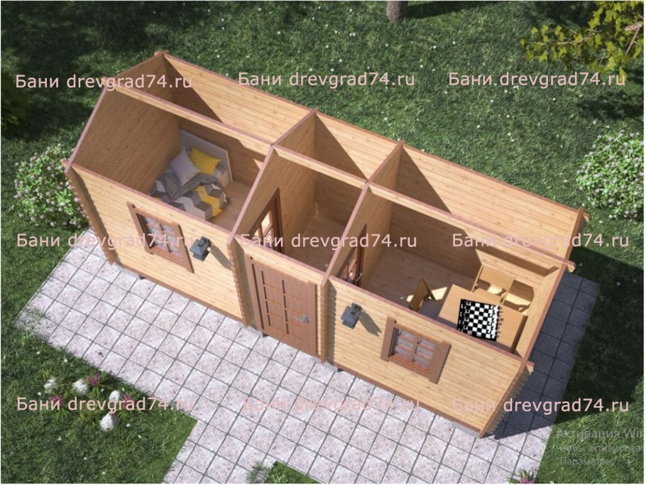 Садовый домик-бытовка 6х4