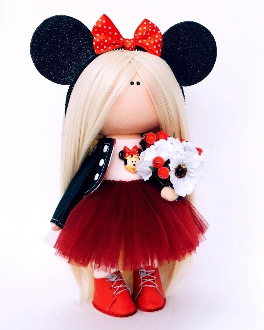 Текстильная кукла Минни Маус