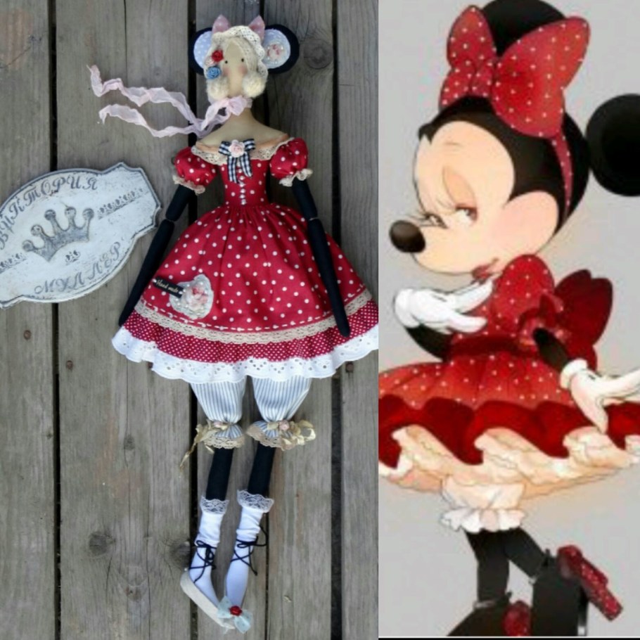Текстильная кукла Микки Маус