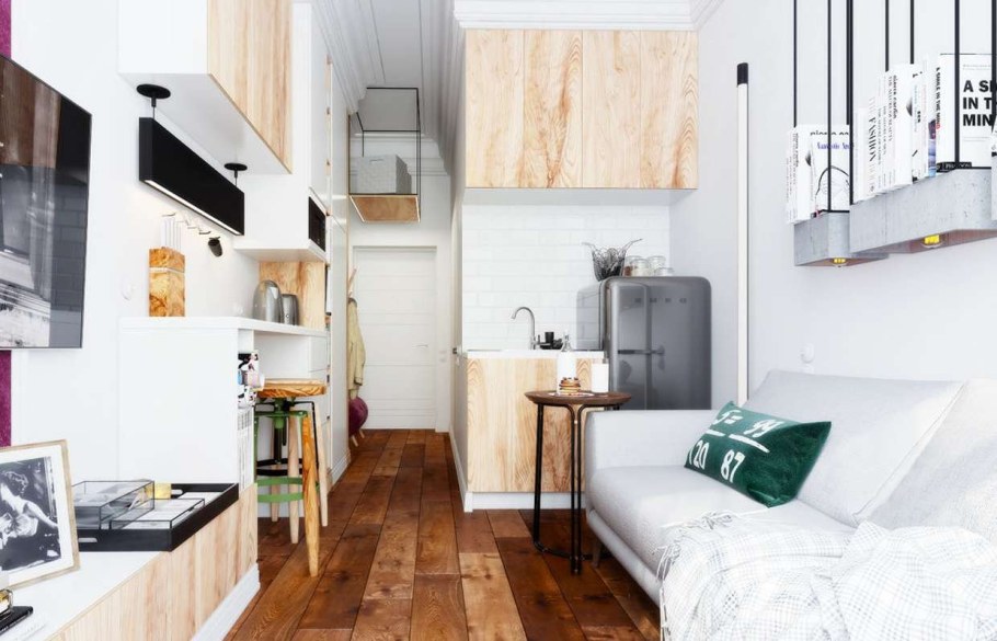 Планировка студии 15 кв.м