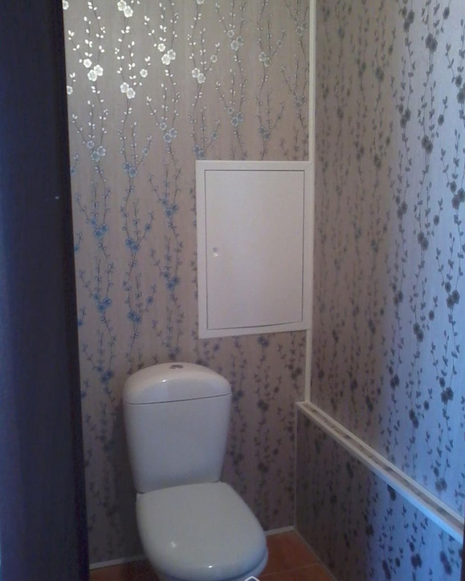 Отделка туалета панелями ПВХ