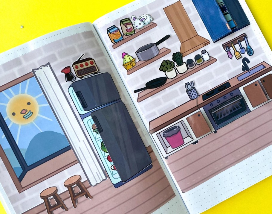 Кухня для бумажного домика