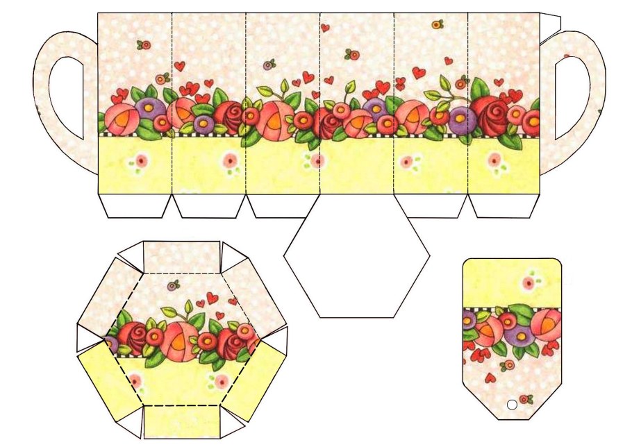 Объемная посуда из бумаги