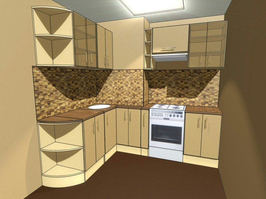 Проект кухни из картона