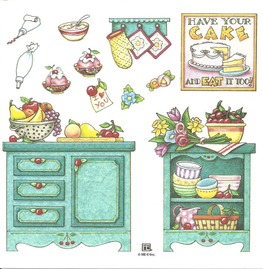 Кухня для бумажной куклы