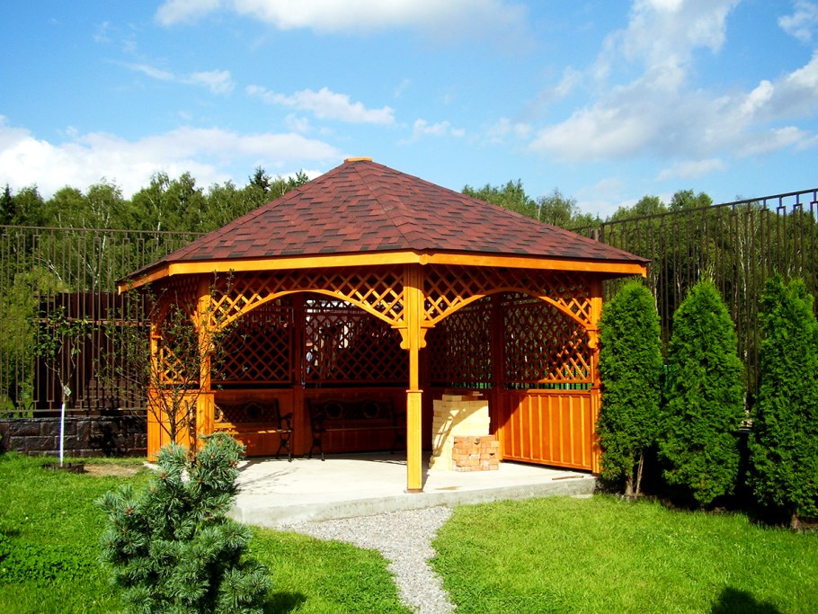 Красивые беседки для дачи