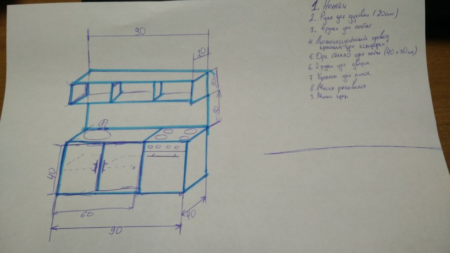 Детская кухня икеа своими руками чертежи
