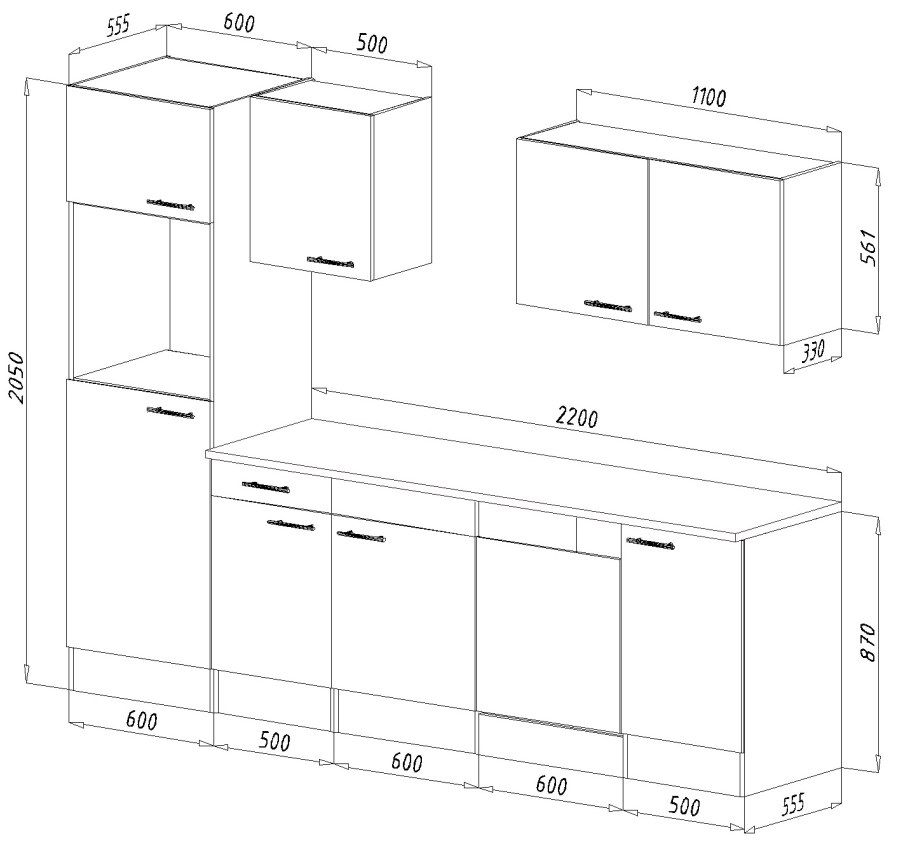 Ручка gola Базис Мебельщик