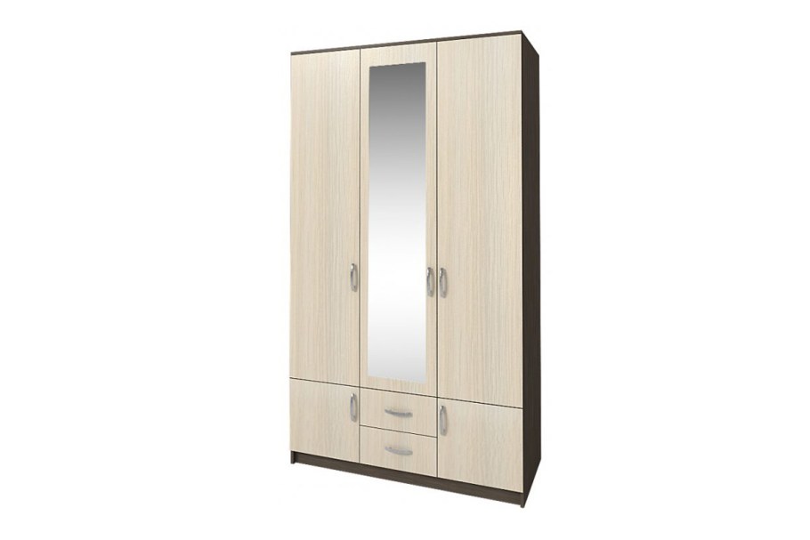 Шкаф 3-х створчатый Рэд, 1200х510х2120, венге/белфорт