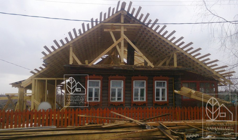Деревенский дом реконструкция