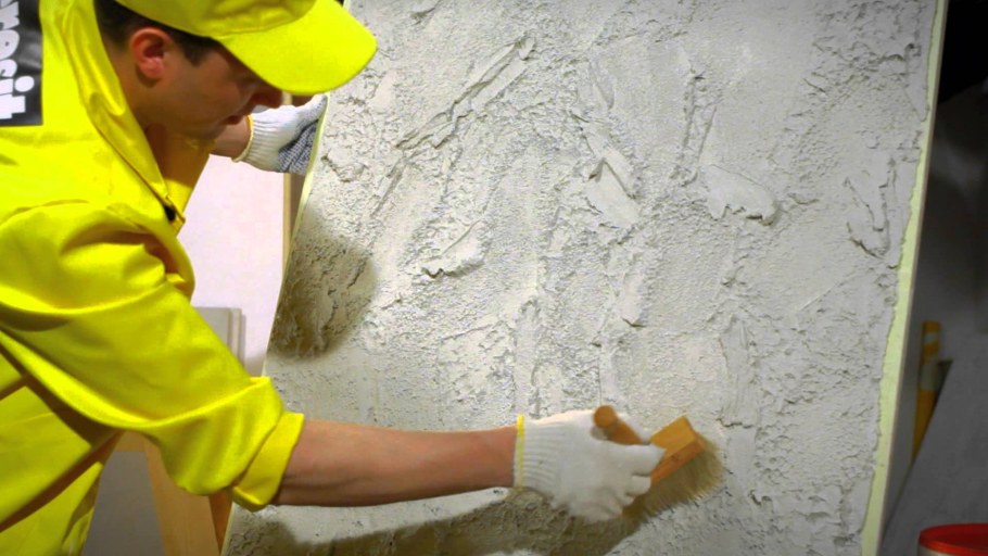 Отделка декоративной штукатуркой