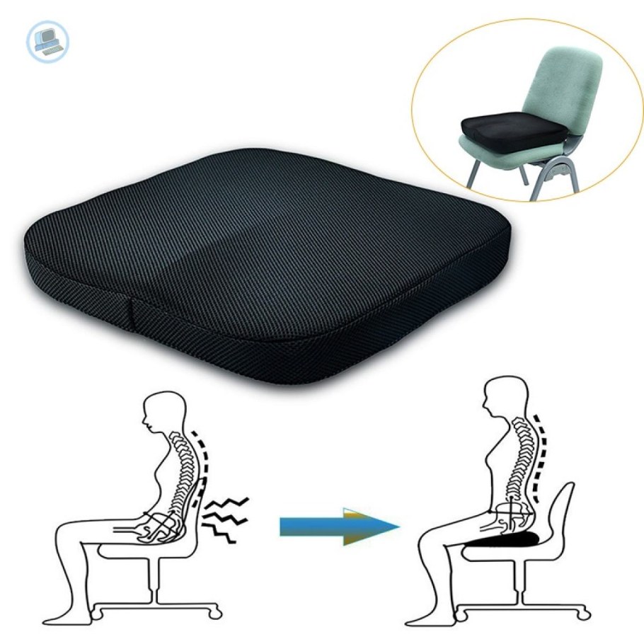 Подушка на стул ортопедическая для сидения в офисе