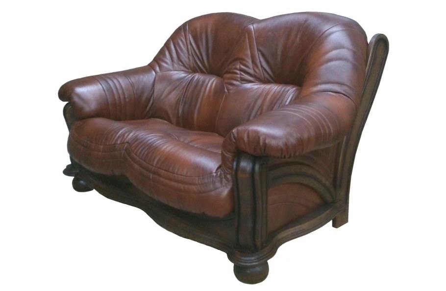 Диван 2- местный черный Eva 146х77х62