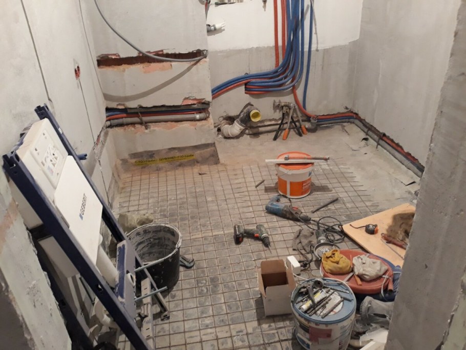 Черновая отделка ванны