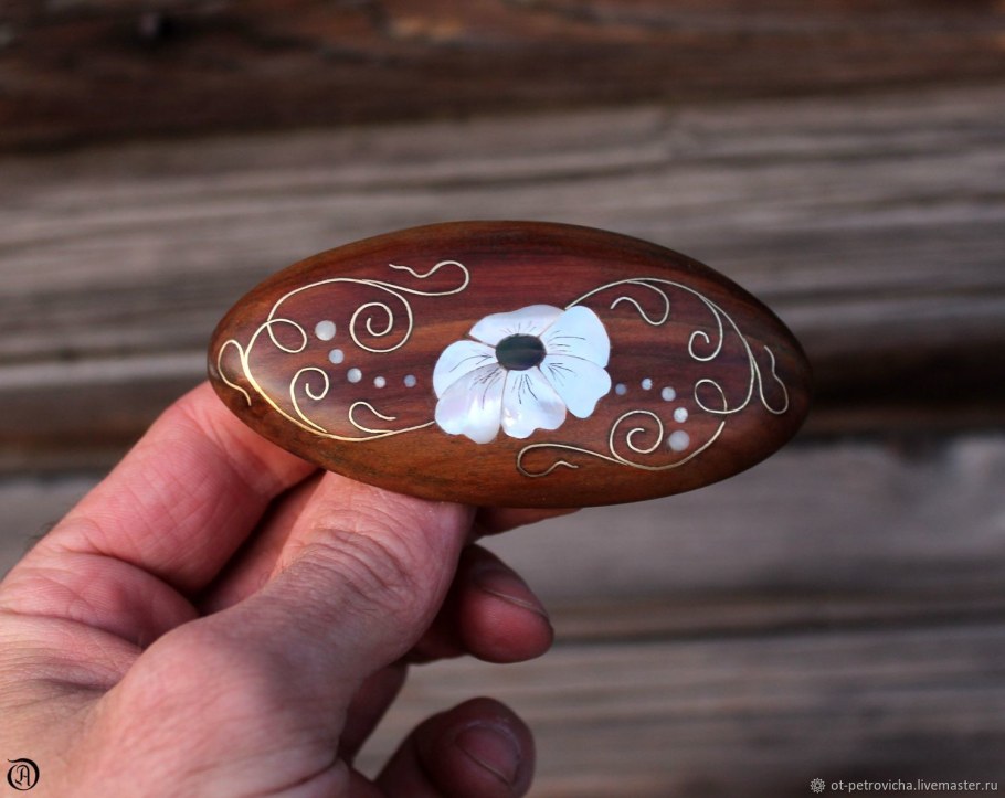 Столик овальный инкрустация Маркетри Румыния