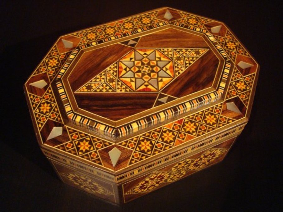 Инкрустация Маркетри шкатулка