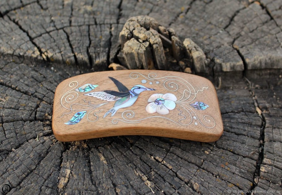 Всечка металла в дерево