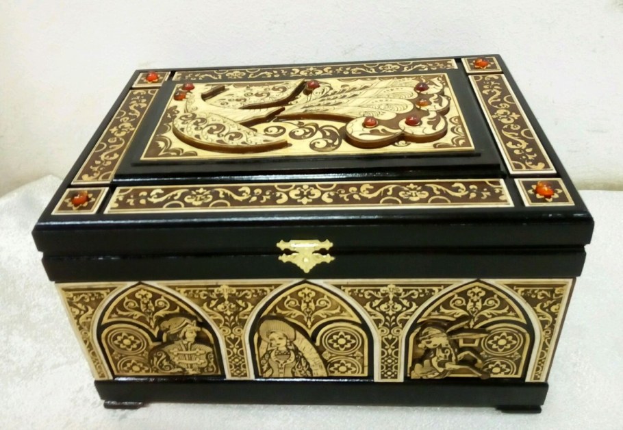 Инкрустация Маркетри шкатулка