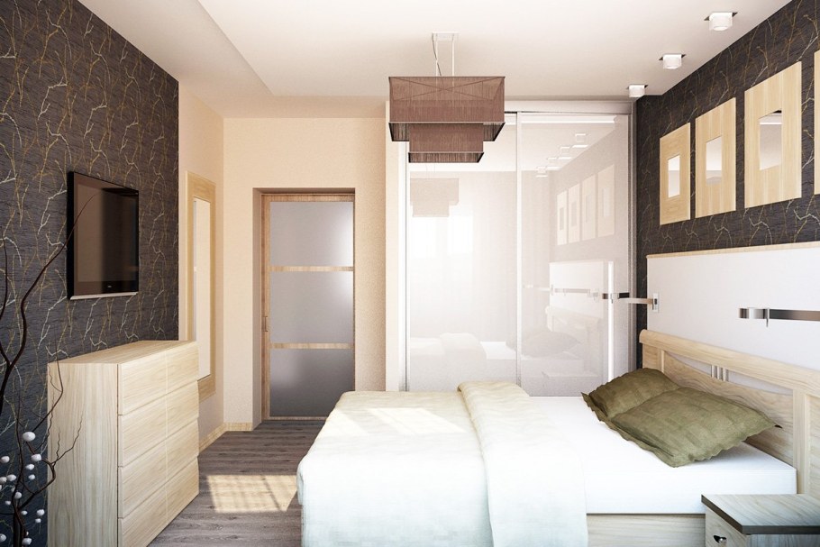 Спальня в двухкомнатной квартире