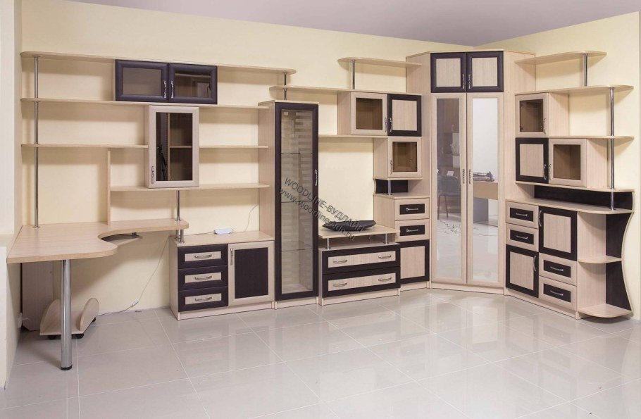 Стенка с угловым столом