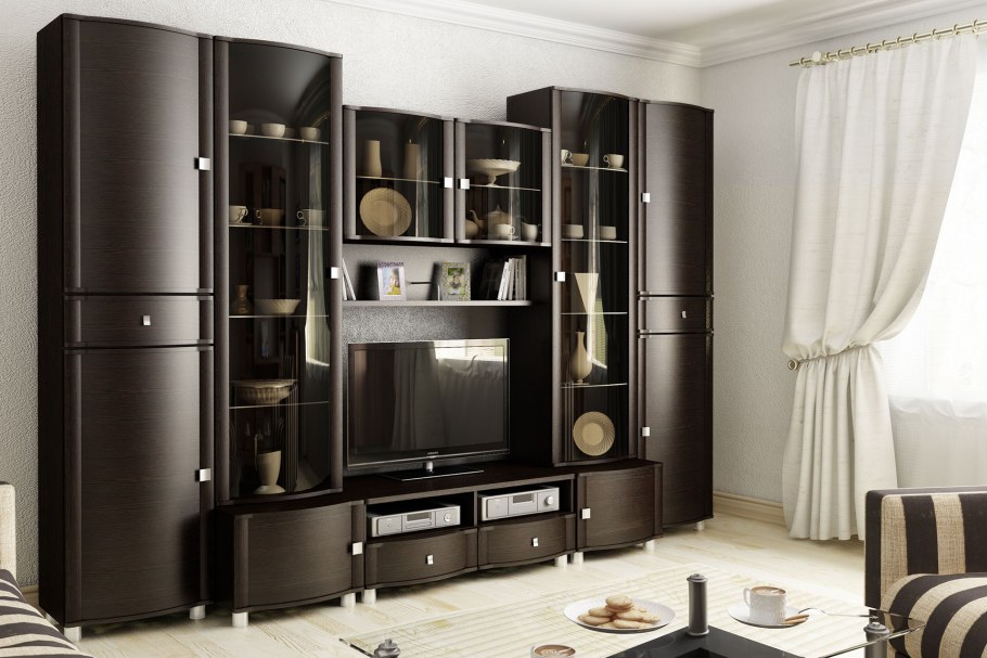 Гостиная Жак, 2800х450х2200, черный