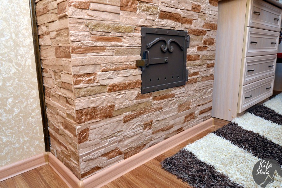 Декоративный кирпич в интерьере