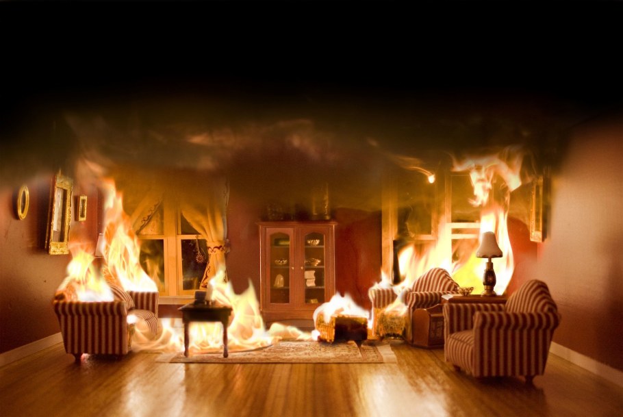 Последствия пожара в квартире