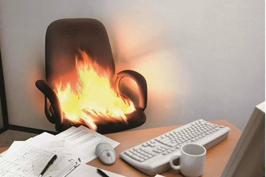 Пожар в квартире внутри