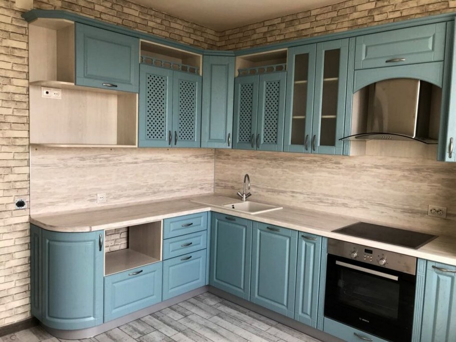 Кухня Аквамарин МДФ эмаль