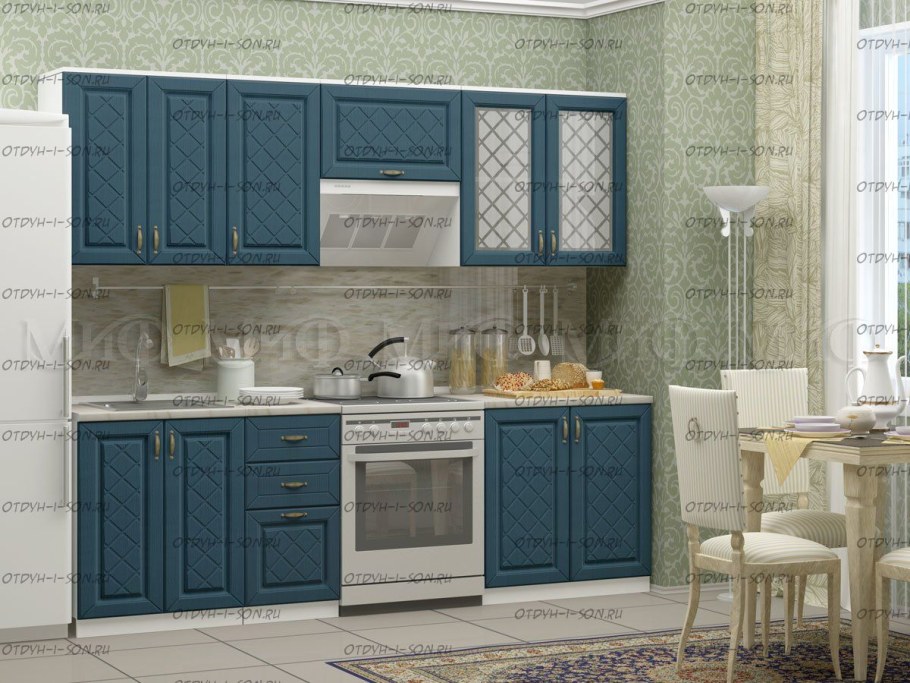 Голубые кухни